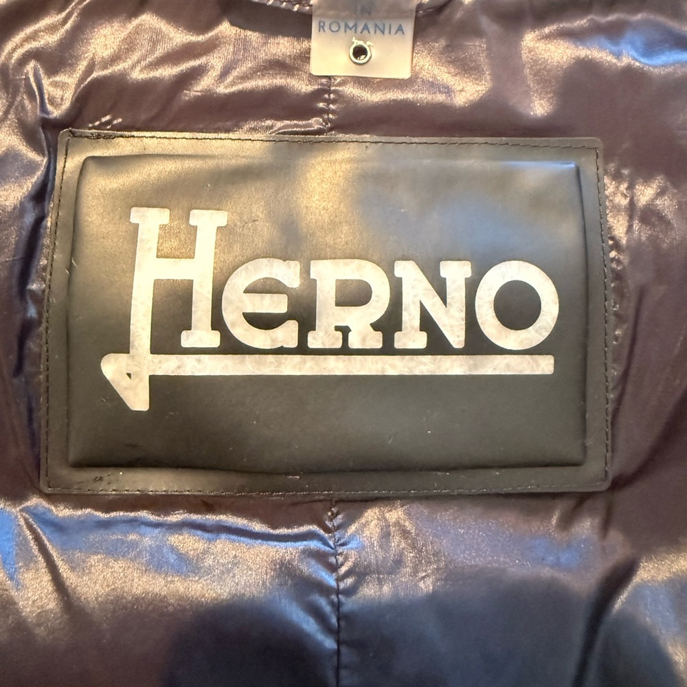 Herno Shiny Black Puffer Vest Iconico Serena - Picture 7 of 12